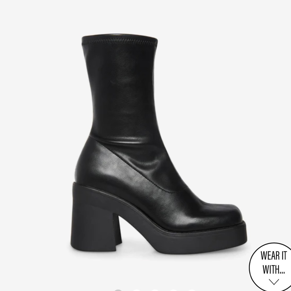 Klayton Black Steve Madden Boots